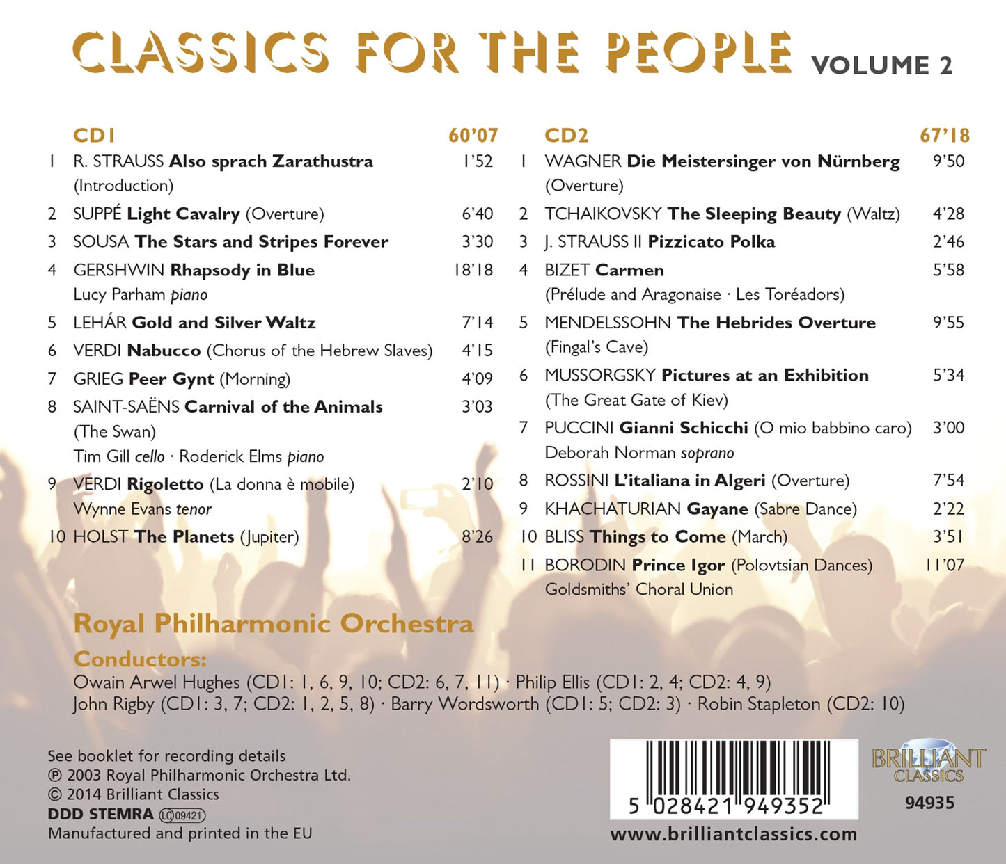 CLASSICS FOR THE PEOPLE, VOL. 2