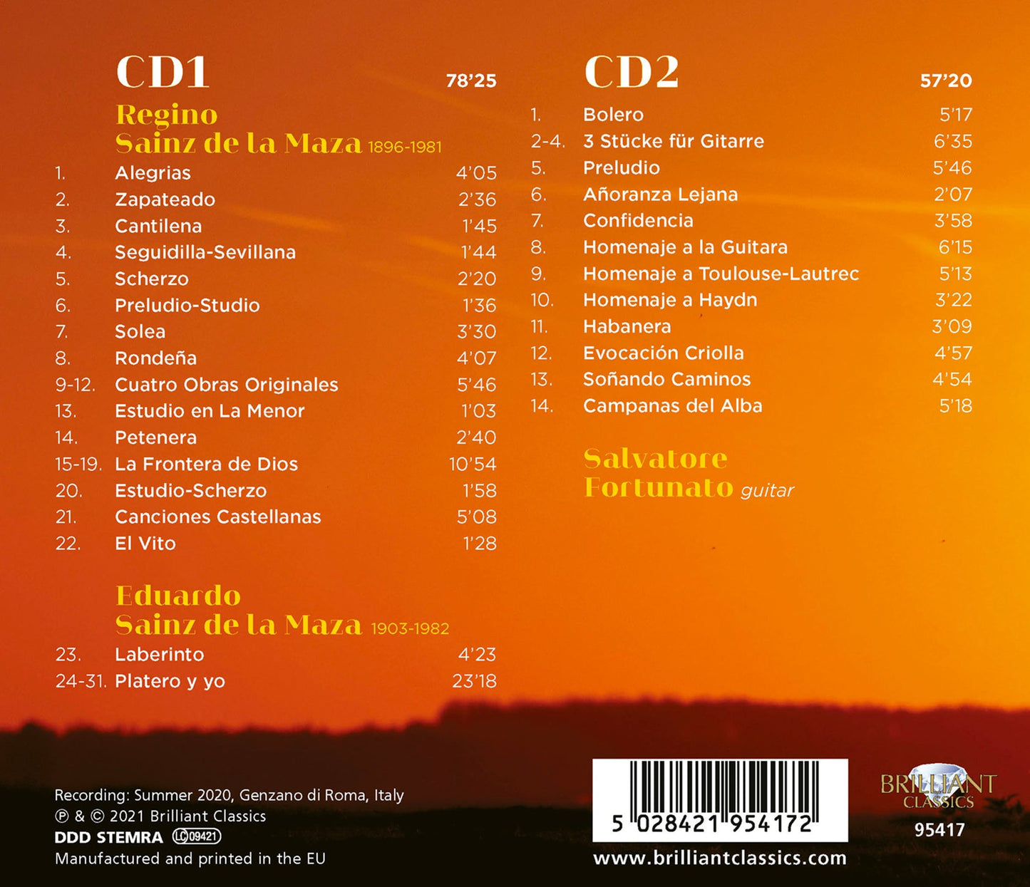 Sainz De La Maza: Complete Music For Guitar