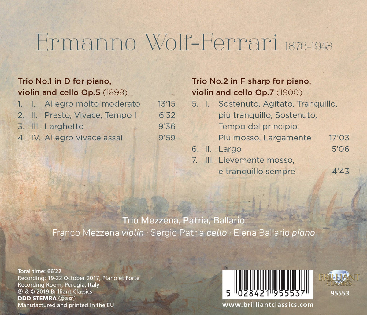 Wolf-Ferrari Piano Trios
