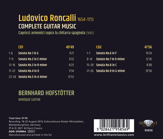 Roncalli: Complete Guitar Music
