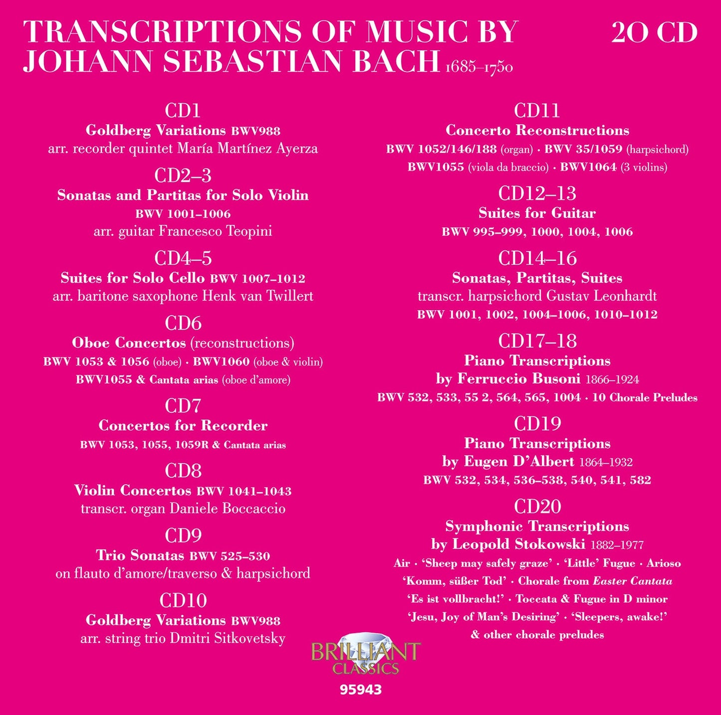 Bach Transcriptions