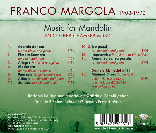 Margola, F.: Music for Mandolin and other Chamber Music