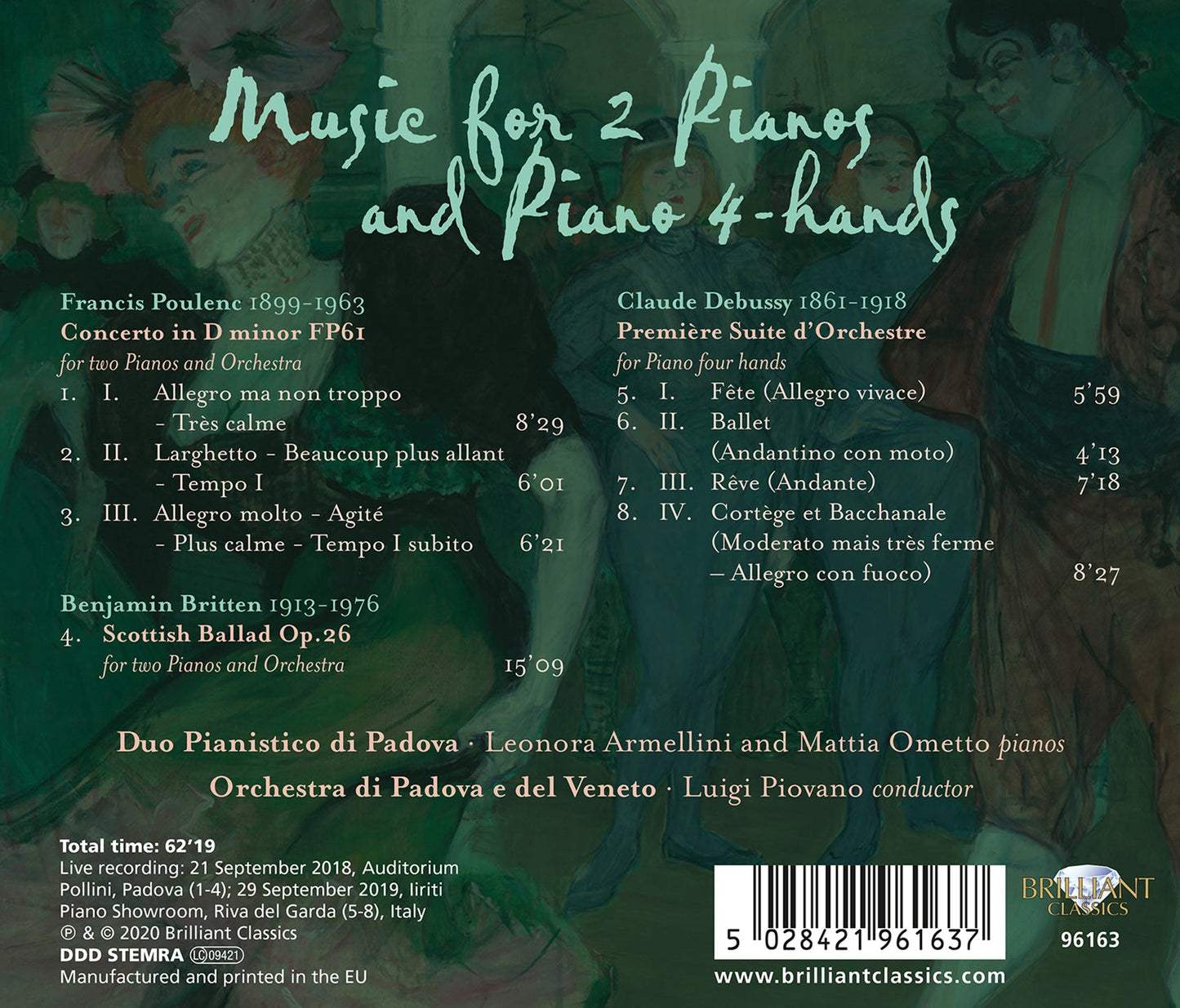 Poulenc, Britten, Debussy: Concerto For 2 Pianos, Scottisch