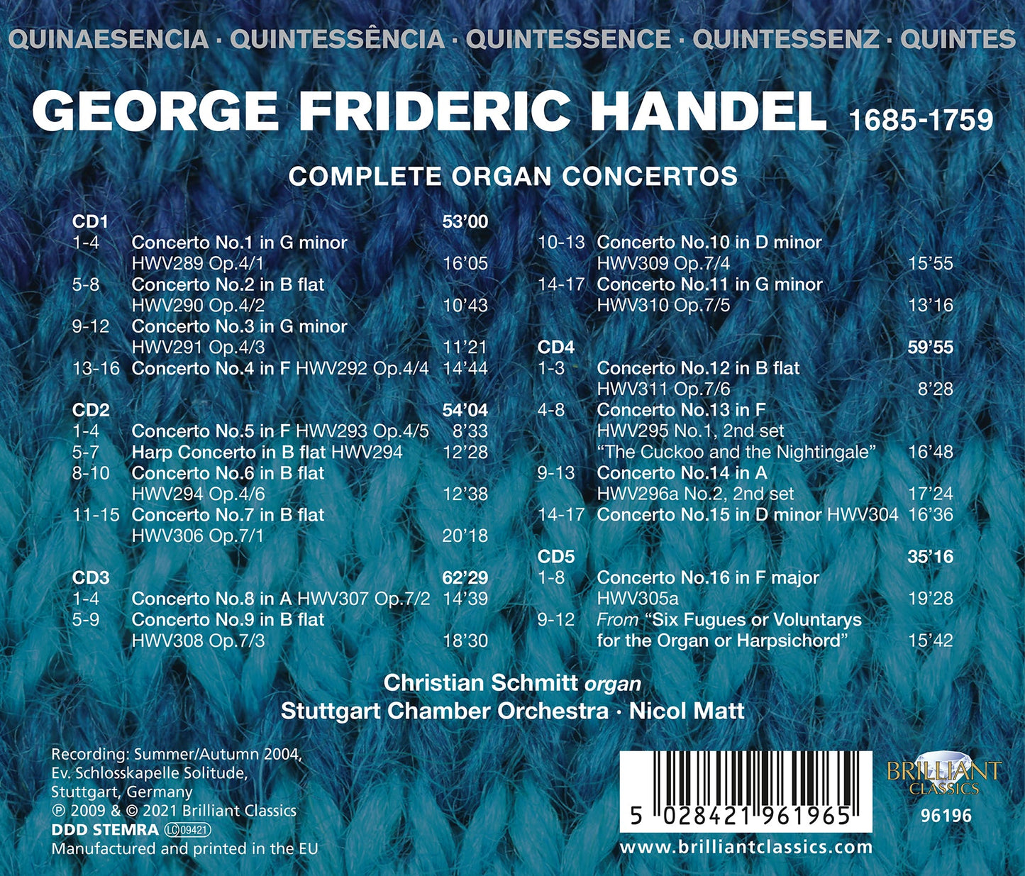 Complete Organ Concertos