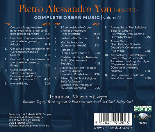 Yon: Complete Organ Music, Vol. 2