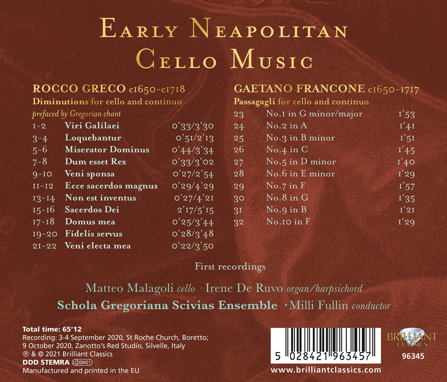 Early Neapolitan Cello Music