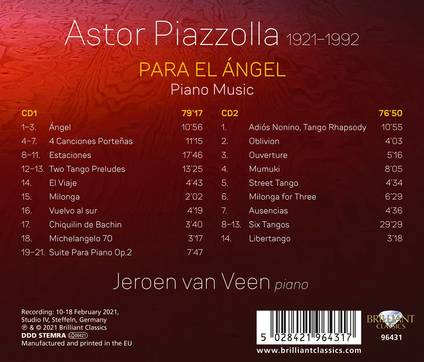 Piazzolla: Para El Ángel