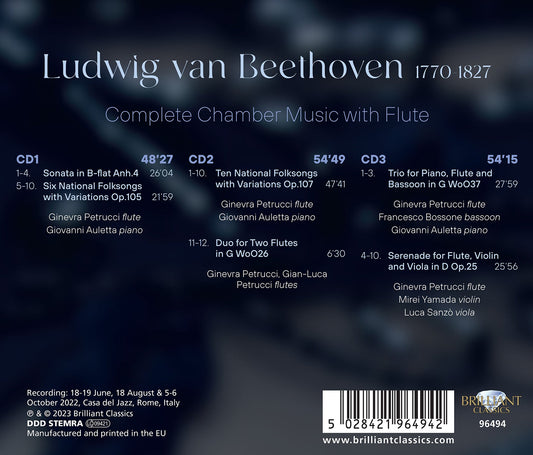 Beethoven: Complete Chamber Music With Flute