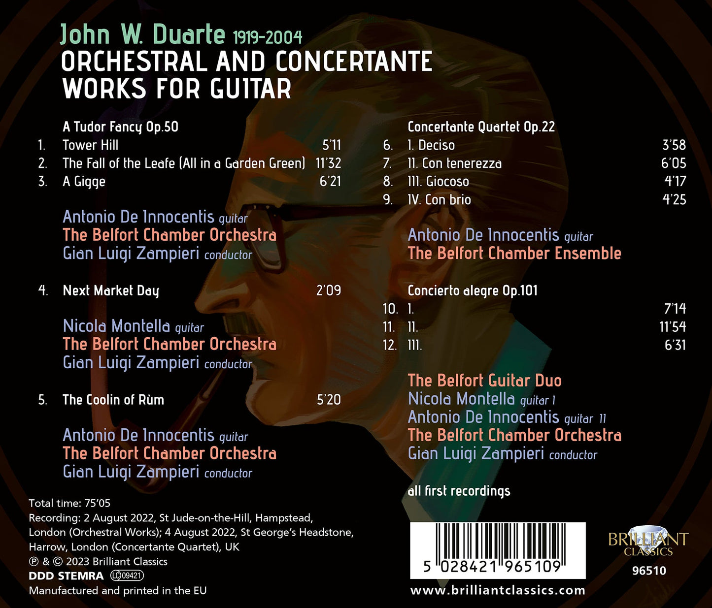 Duarte: Orchestral & Concertante Works For Guitar