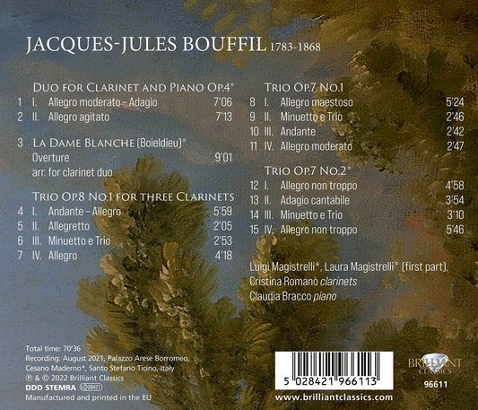 Bouffil: Clarinet Chamber Music