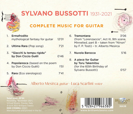 Bussotti: Complete Music For Guitar
