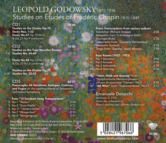 Godowsky: Complete Studies On Chopin - Passacaglia, Transcri