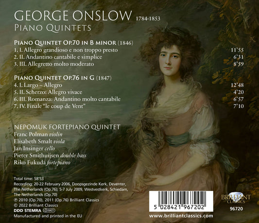 Onslow: Piano Quintets, Op.70 & Op.76