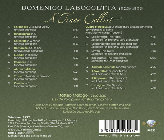 Laboccetta: A Tenor Cellist