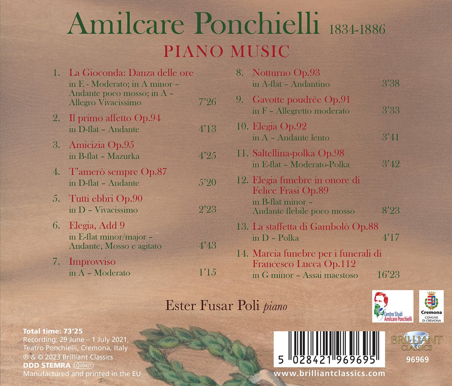 Ponchielli: Piano Music