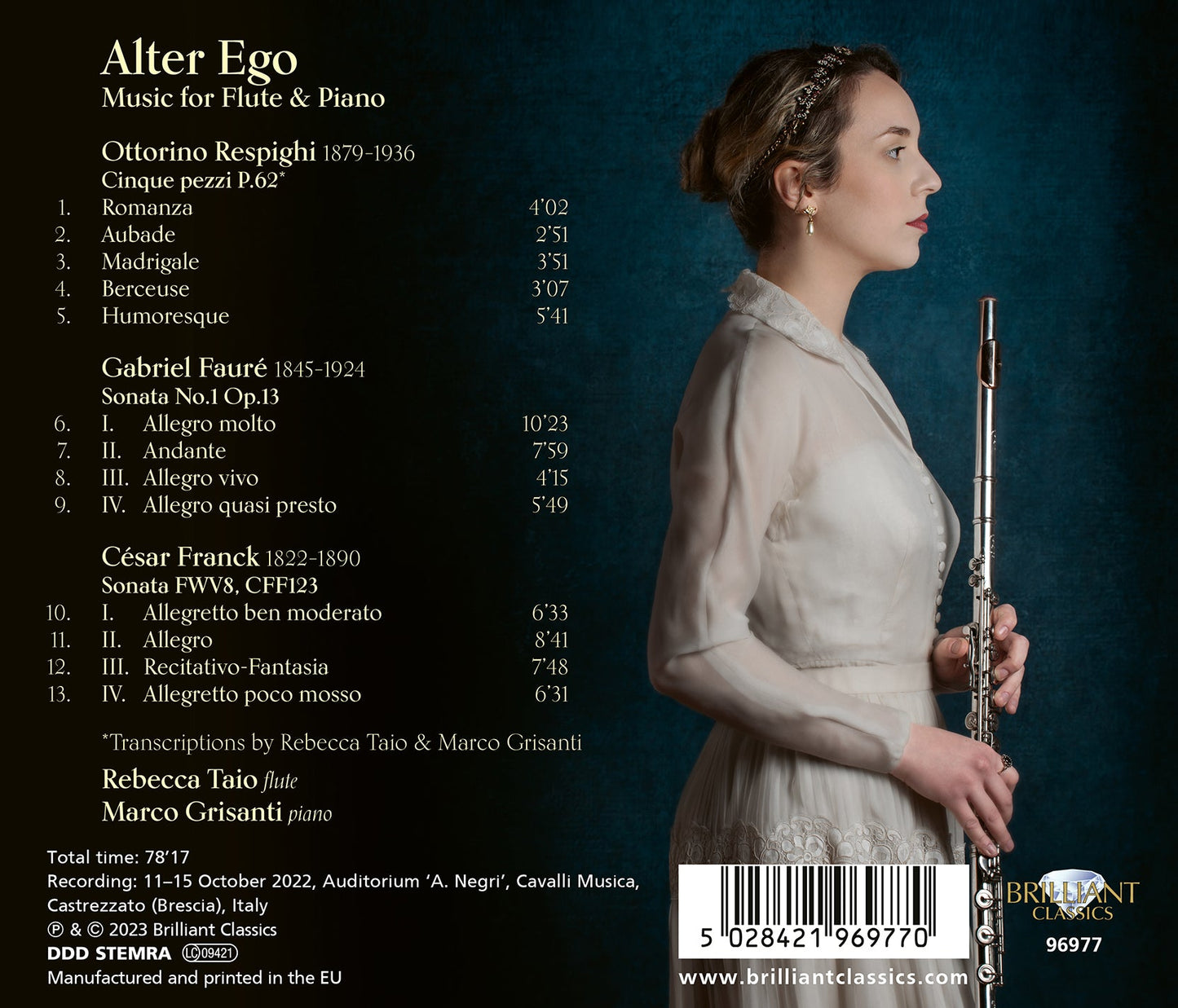 Alter Ego - Music for Flute & Piano / Rebecca Taio; Marco Grisanti