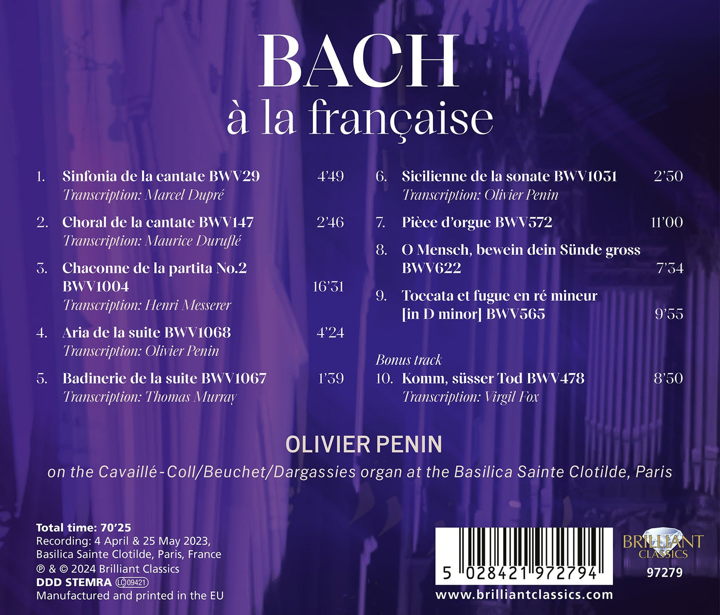 J.S. Bach: a la francaise