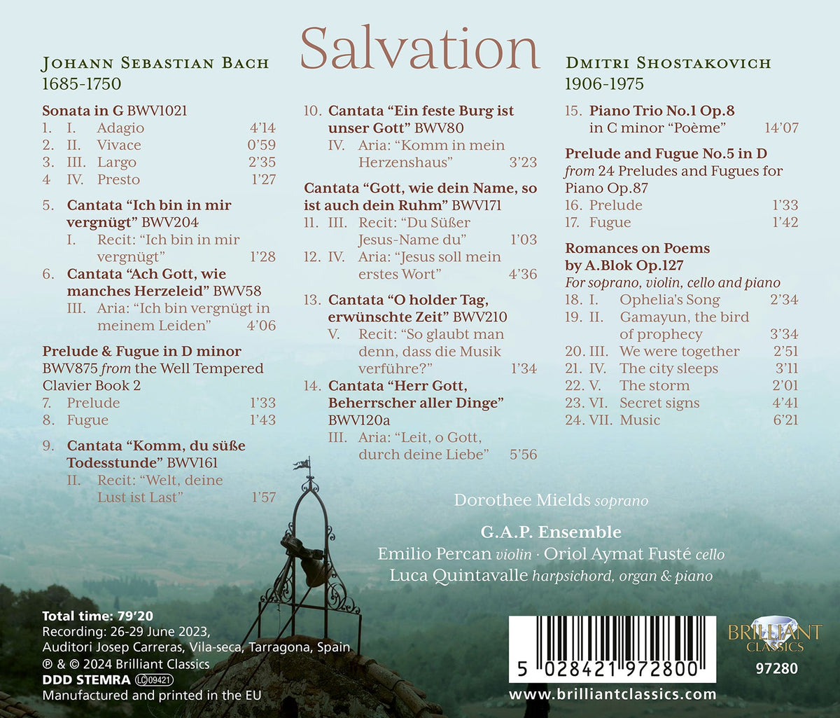 J.S. Bach & Shostakovich: Salvation - Vocal & Instrumental M Dorothee Mields, G.A.P. Ensemble