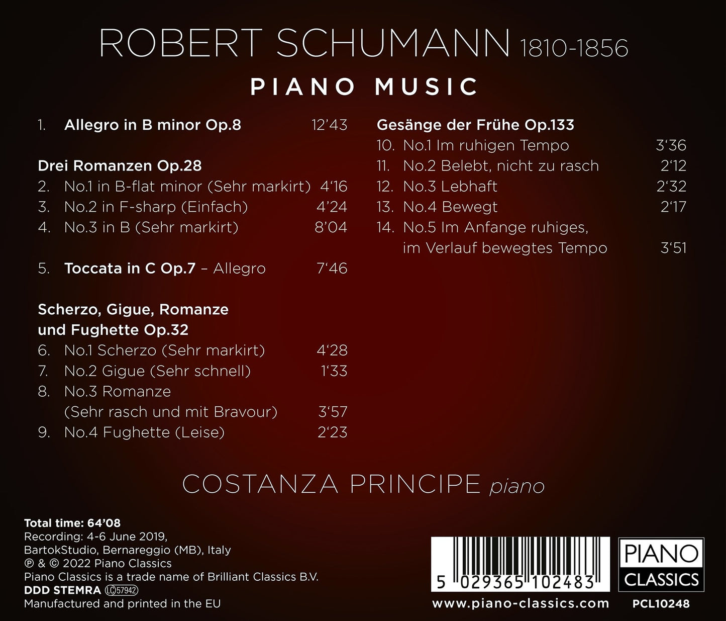 Schumann: Piano Music