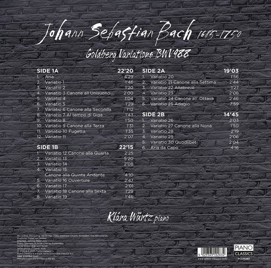 J.S. Bach: Goldberg Variations  Klara Wurtz (LP)