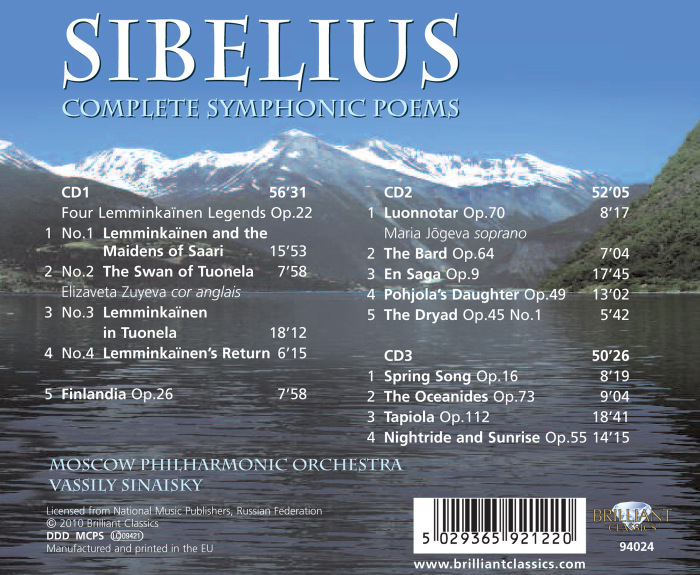 Sibelius: Complete Symphonic Poems