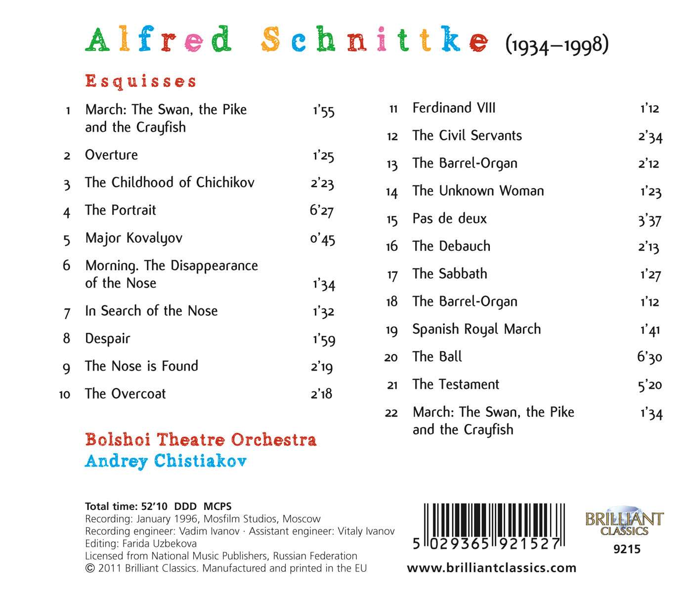 Schnittke: Sketches