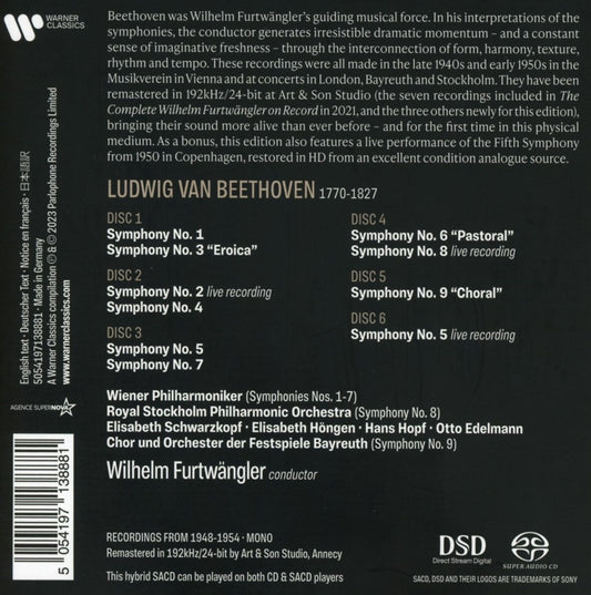 BEETHOVEN: THE 9 SYMPHONIES