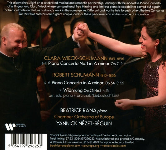 CLARA WIECK-SCHUMANN & ROBERT SCHUMANN: PNO CONS