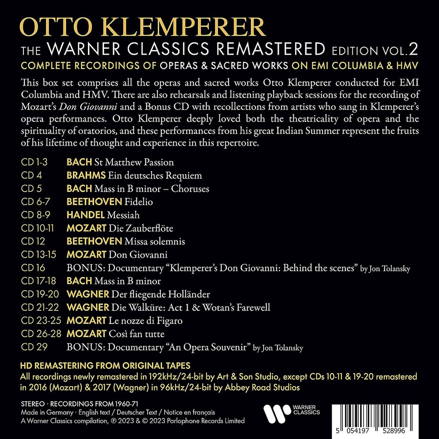 WARNER CLASSICS REMASTERED EDITION - VOL. 2: