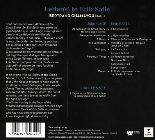 LETTER(S) TO ERIK SATIE