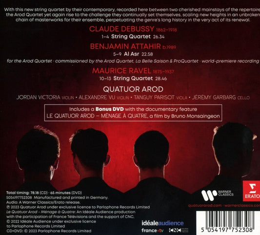 DEBUSSY RAVEL ATTAHR: STRING QUARTETS