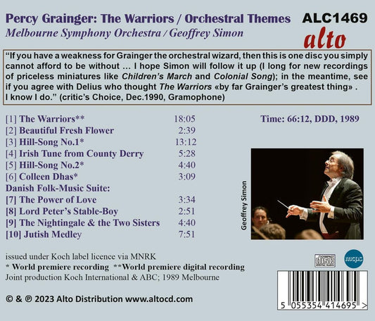 PERCY GRAINGER: WARRIORS & OTHER ORCHESTRAL WORKS
