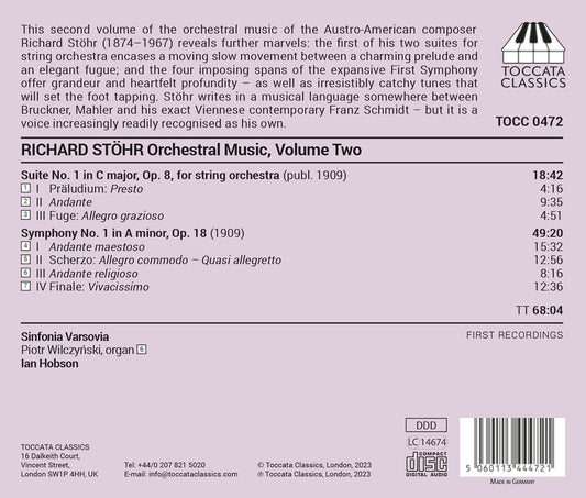 Stohr: Orchestral Music, Vol. 2