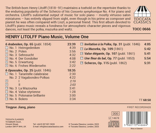 Litolff: Piano Music, Vol. 1