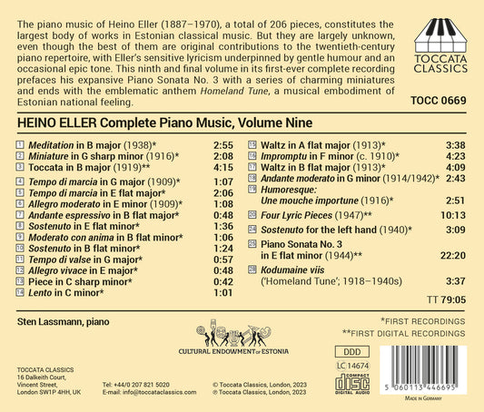 Eller: Complete Piano Music, Vol. 9