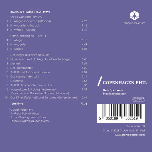 Strauss: Oboe Concerto; Horn Concerto No. 1; Der Burger Als;