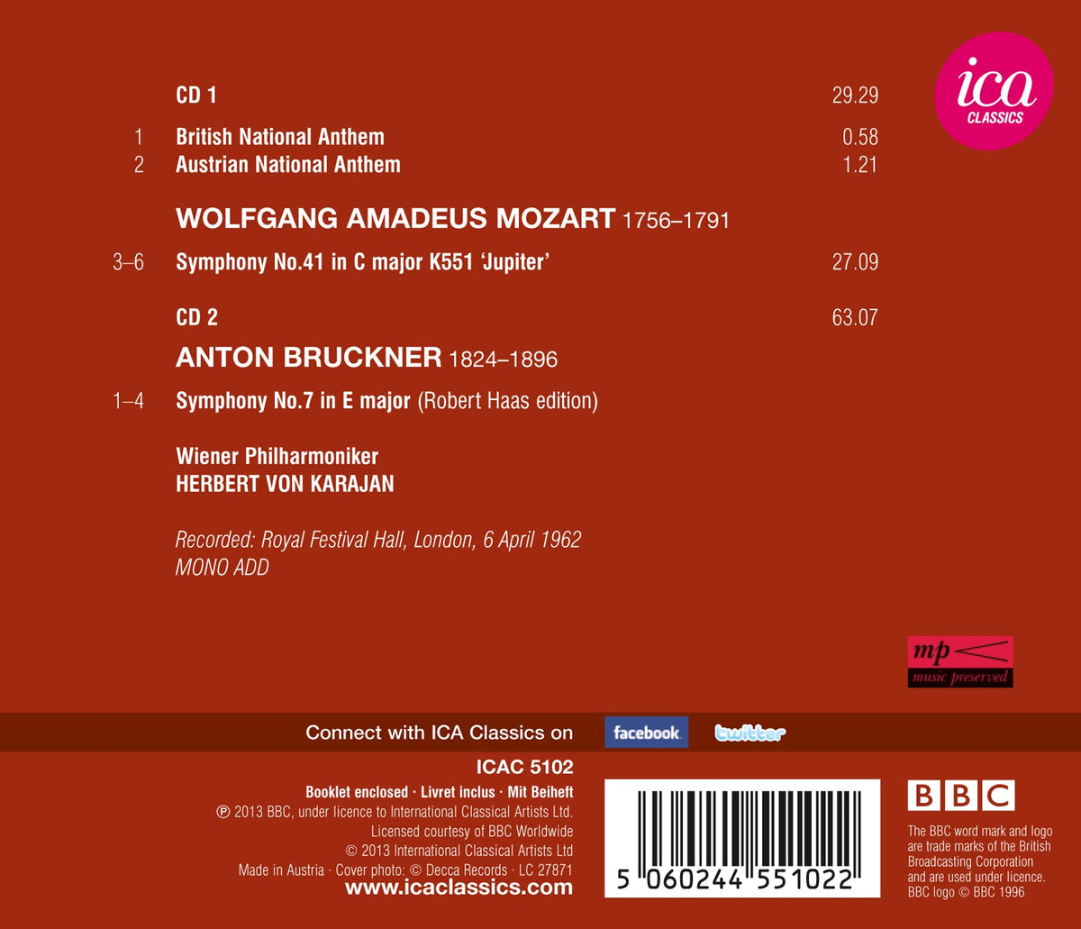 Karajan's Historic Vpo Concert