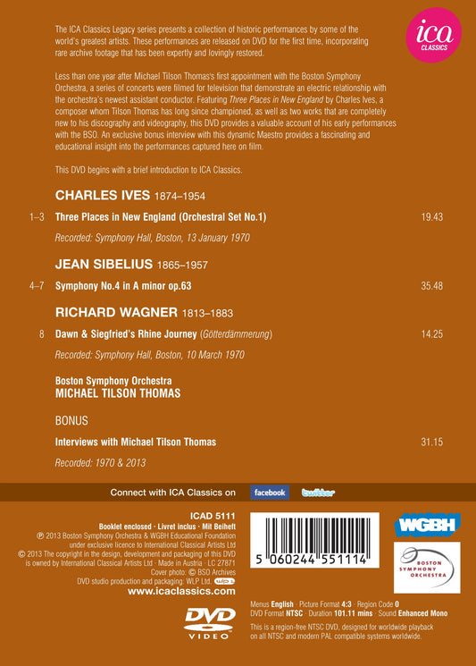 Ives: 3 Places In New England - Sibelius: Symphony No. 4