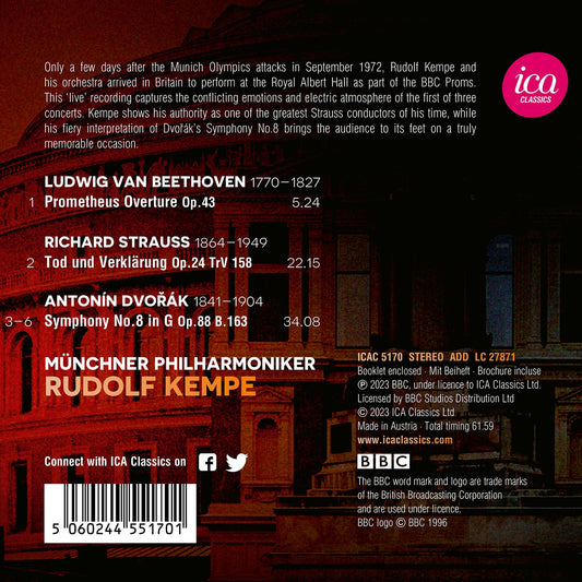 Dvorak: Symphony No. 8; Beethoven: Prometheus Overture; Stra