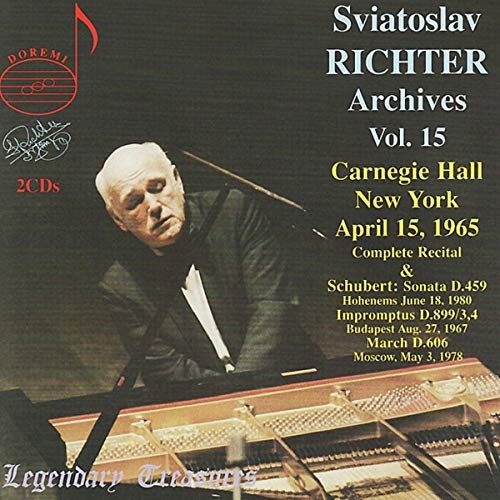 Richter Archives, Vol. 15: 1965 Carnegie Hall Recital (Live)