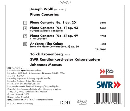 Wölfl: Piano Concertos