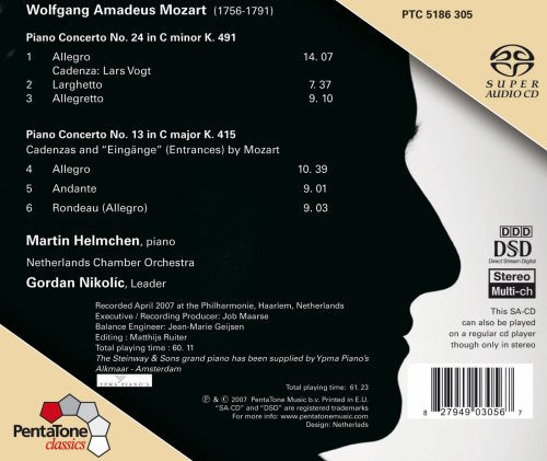 Mozart: Piano Concertos Nos. 13 & 24