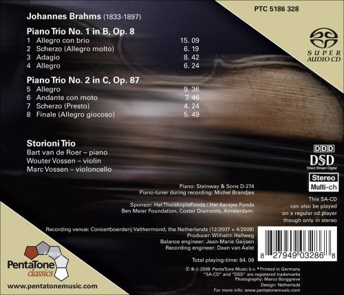 Brahms, J.: Piano Trios Nos. 1 and 2