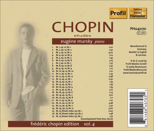Chopin, F.: Chopin Edition, Vol. 4 - Etudes