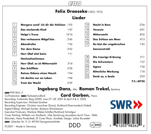 DRAESEKE: Lieder