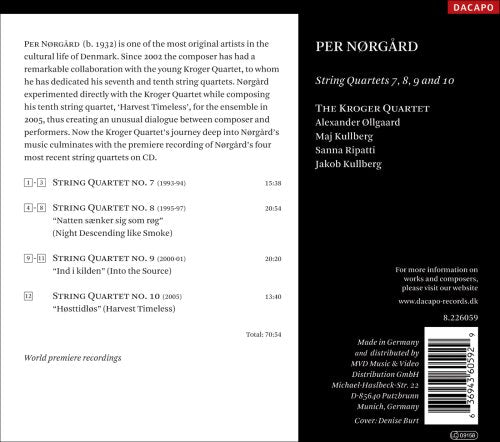 NORGARD, P.: String Quartets Nos. 7, 8, 9, 10