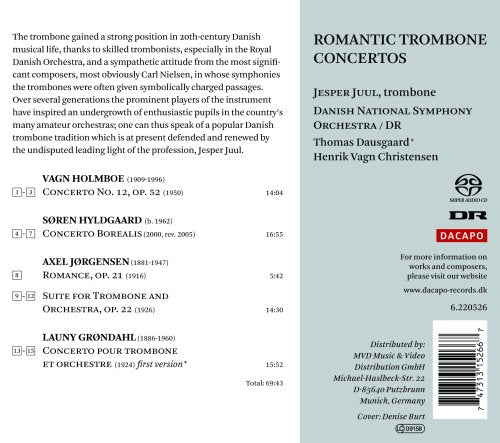 Holmboe / Grondahl: Trombone Concerto / Hyldgaard: Concerto
