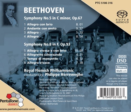 Beethoven: Symphonies Nos. 5 and 8