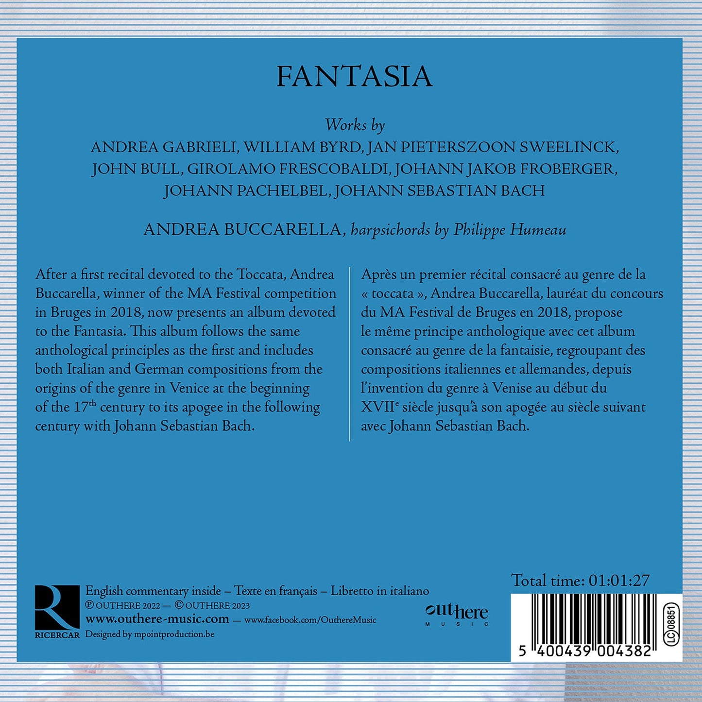 Fantasia from Andrea Gabrieli to Johann Sebastian Bach