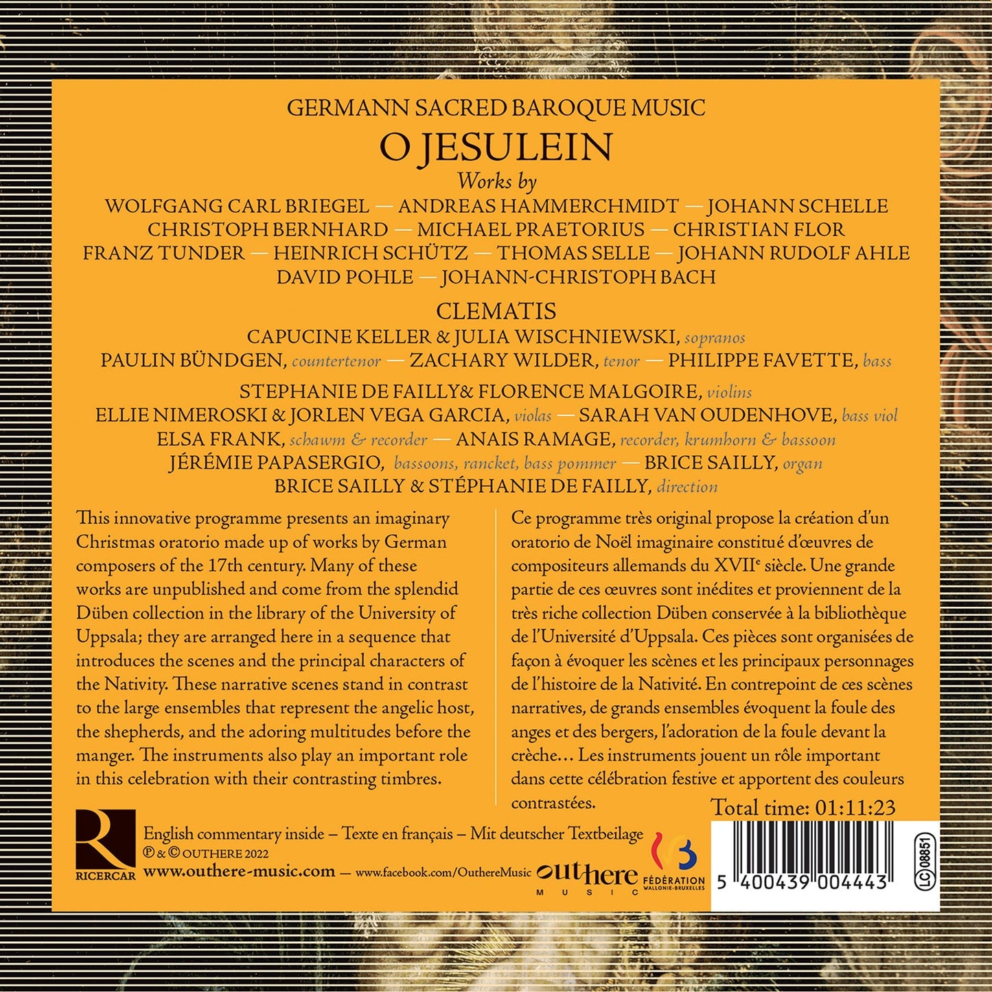 O Jesulein... A German Baroque Christmas Oratorio